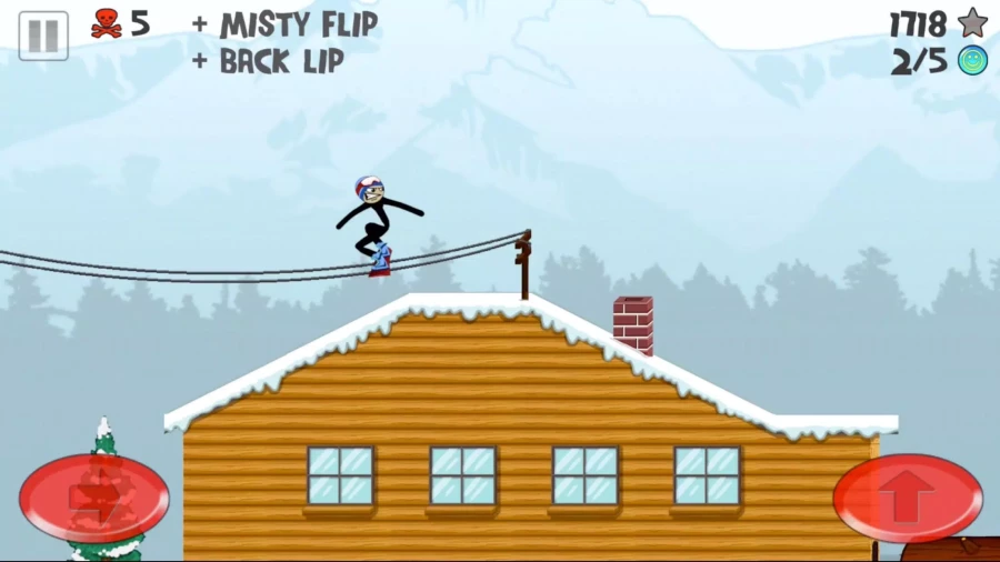 Скриншот Stickman Snowboarder №3