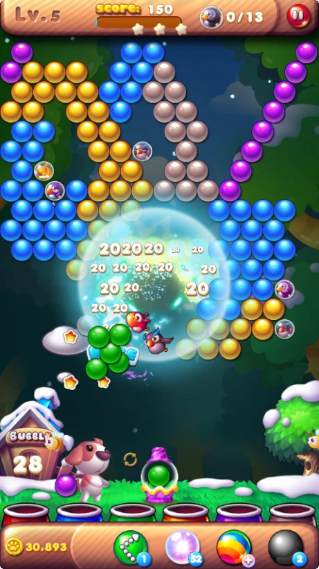 Скриншот Bubble Bird Rescue 2 - Shoot! №5