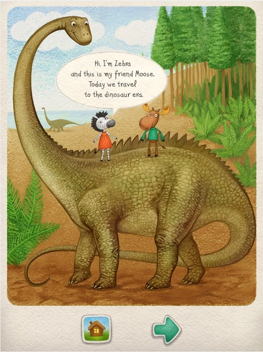 Скриншот Лось и Зебра: Динозавры №2
