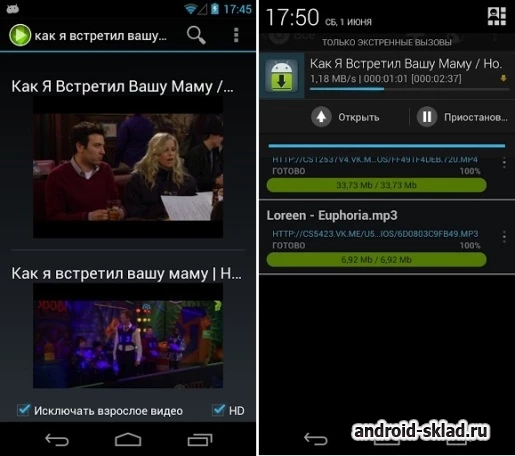 Скриншот Скачать Видео VK №1