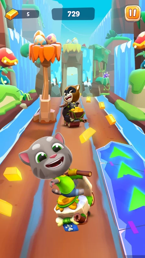 Скриншот Говорящий Том: гонка на время №1