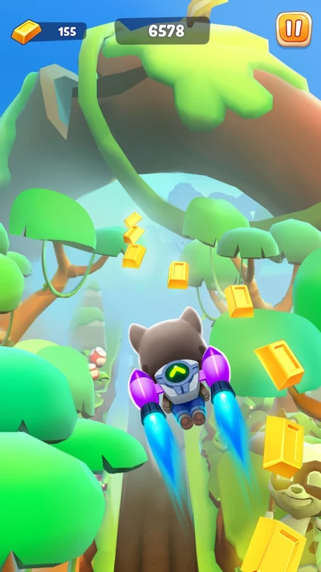 Скриншот Говорящий Том: гонка на время №3