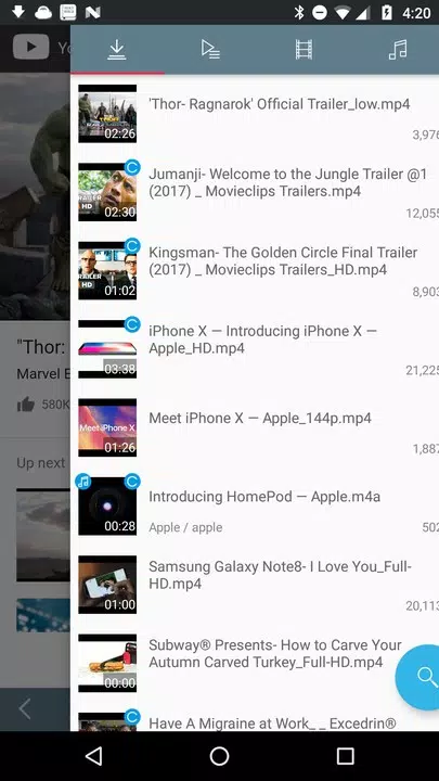 Скриншот TubeMate №2