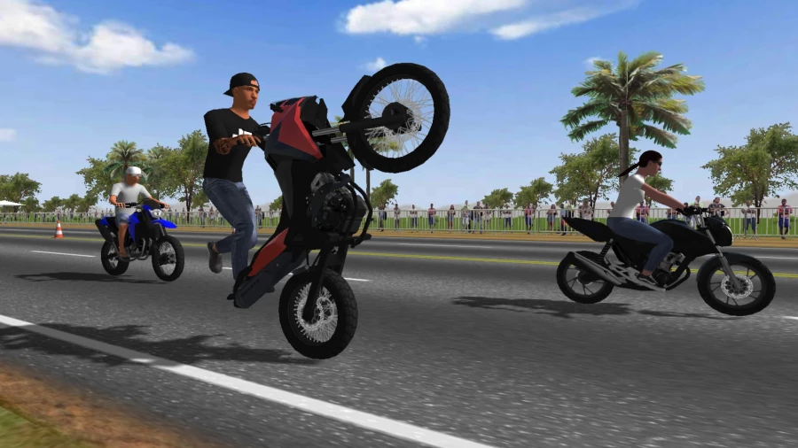 Скриншот Moto Wheelie 3D №1